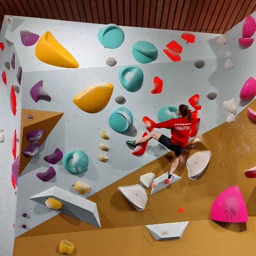 An example of Bouldering